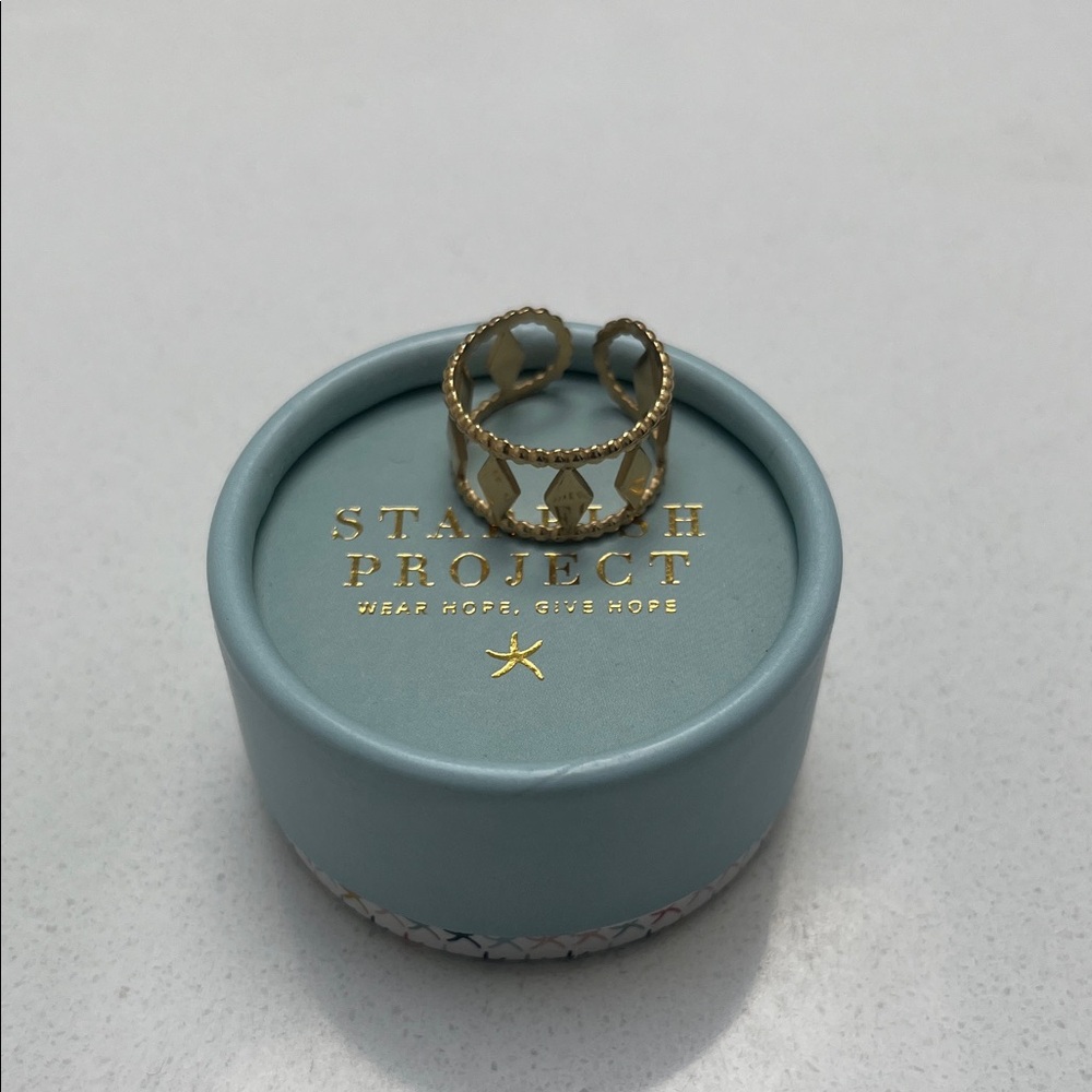 Starfish Project Diamond Gold Ring